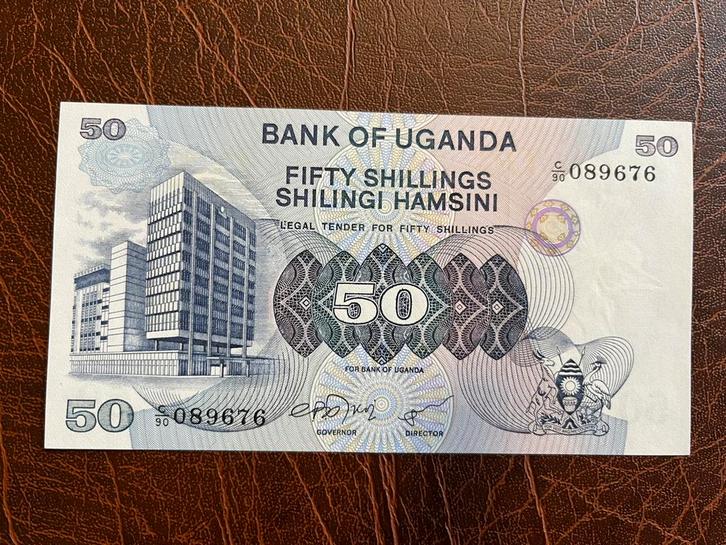 Oeganda 50 shilling ZJ UNC, Postzegels en Munten, Bankbiljetten | Afrika, Los biljet, Overige landen, Ophalen of Verzenden