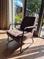 Mooie fauteuil met metalen frame, Huis en Inrichting, Fauteuils, Ophalen, 75 tot 100 cm, Zo goed als nieuw, Metaal