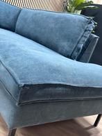 ZGAN Woood Ribstof Hoekbank - Blauw - 280 x 195, Huis en Inrichting, Banken | Bankstellen, Ophalen, 250 tot 300 cm, -, -