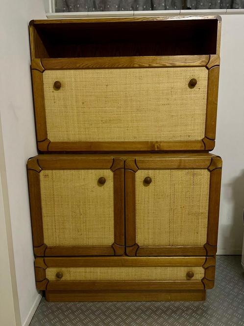 Eiken commode met ledikantje, Kinderen en Baby's, Kinderkamer | Commodes en Kasten, Gebruikt, 90 tot 105 cm, 100 cm of meer, 50 tot 70 cm
