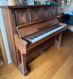 Mooie piano van het merk Carl Ecke, Muziek en Instrumenten, Piano's, Ophalen, Gebruikt, Bruin, Piano
