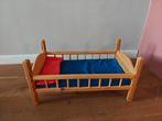 Houten poppenbed, Kinderen en Baby's, Speelgoed | Poppen, Ophalen, Zo goed als nieuw, Babypop