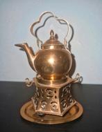 Miniatuur koperen theekannetje met onderstel., Antiek en Kunst, Antiek | Koper en Brons, Ophalen of Verzenden