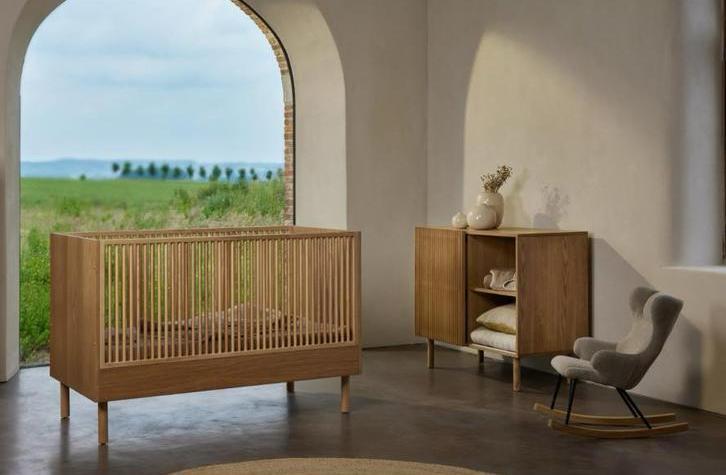 Babykamer Quax Hai No Ki Ledikant + Commode, Kinderen en Baby's, Kinderkamer | Complete kinderkamers, Zo goed als nieuw, Jongetje of Meisje