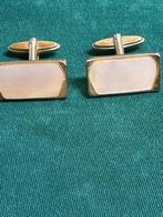 manchetknopen met parelmoersteen, Ophalen of Verzenden, 'T Olde Gre-j, Info@toldegrej.nl, Endepoelstraat 20f Didam