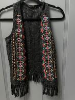 Hip zwart gilet hesje Ibiza Boho style maat S, Ophalen of Verzenden, Zo goed als nieuw