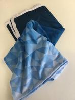 Blauwe lycra 4-way stretch stof (175), Overige materialen, Blauw, 120 cm of meer, Nieuw