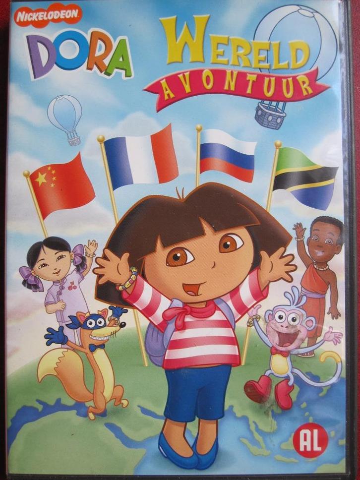 Dora - Wereldavontuur, Cd's en Dvd's, Dvd's | Tekenfilms en Animatie, Zo goed als nieuw, Amerikaans, Tekenfilm, Alle leeftijden