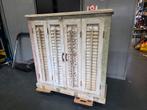 Eiken dressoir kast Ibiza stijl, Ophalen, Met deur(en), 100 tot 150 cm, Eikenhout