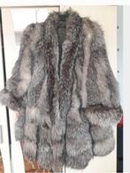 Exclusieve zilvervossen bontjas, Italië, Ophalen of Verzenden, Zo goed als nieuw, Maat 42/44 (L), Bruin