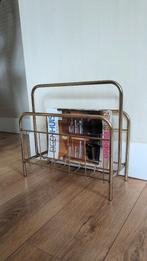 Lectuurmand metaal goudkleurig, Huis en Inrichting, Woonaccessoires | Krantenbakken en Lectuurbakken, Ophalen of Verzenden, Gebruikt