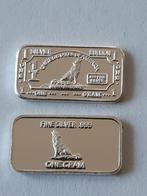 1 gram fine silver 999 wolf baartje 'f.7.11.n3, Ophalen of Verzenden, Noord-Amerika