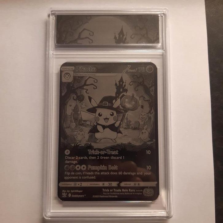 Pikachu Halloween Slab - Custom Made, Hobby en Vrije tijd, Stempelen, Nieuw, Overige typen, Ophalen of Verzenden