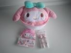 My Melody roll cushion + medicine case + 2 mini bottles new, Nieuw, Ophalen of Verzenden