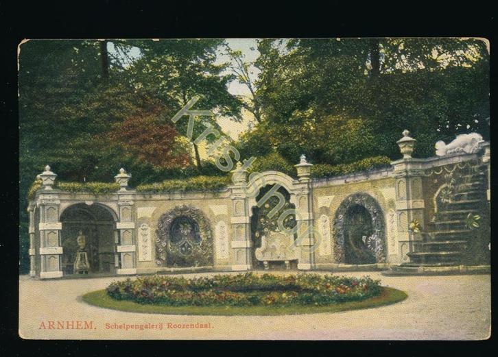 Arnhem - Schelpengalerij Roozendaal [KRST009-0834, Verzamelen, Ansichtkaarten | Nederland, Gelopen, Gelderland, Voor 1920, Verzenden