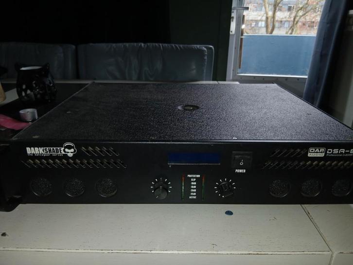 DSA-800 Profesionele audio versterker 2x800Watt RMS, Audio, Tv en Foto, Professionele Audio-, Tv- en Video-apparatuur, Zo goed als nieuw