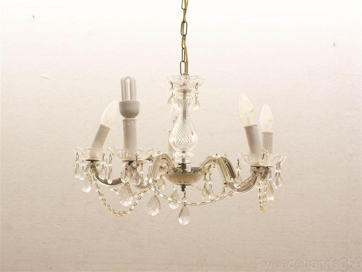 kroonluchter 26868, Huis en Inrichting, Lampen | Kroonluchters, Gebruikt, Glas, Ophalen of Verzenden