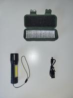 Dual-Sided Oplaadbare Zaklamp | Compact & Krachtig, Caravans en Kamperen, Zaklampen, Ophalen of Verzenden, Nieuw, Accu