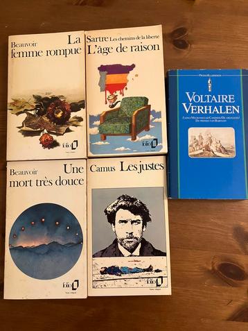 Simone de Beauvoir, Jean-Paul Sartre, Albert Camus, voltaire beschikbaar voor biedingen