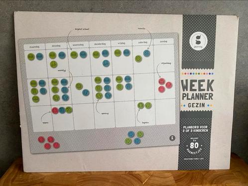 Weekplanner ‘gezin’, Huis en Inrichting, Woonaccessoires | Memoborden, Zo goed als nieuw, Ophalen