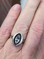 Ninex Korut Finland zilveren ring met bergkristal, Verzenden, Zilver, Ring
