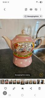 Theepot met verwarmer, Antiek en Kunst, Ophalen of Verzenden