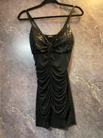 Nieuwe s/m Gala feest jurk prom zwart bling bling pailetten, Ophalen of Verzenden, Nieuw, Zwart, Galajurk
