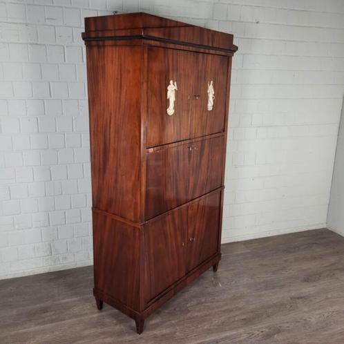 26210 Secretaire Biedermeier 1830 Mahonie, Huis en Inrichting, Kasten | Secretaires, Zo goed als nieuw, Ophalen