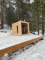 Cedar panorama buitensauna  made in Canada, Ophalen, Wellnessandgarden, Info@leisure-wellness-group.com, Kostedeweg 7