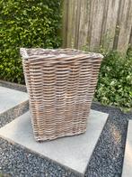 Rieten bloembak / plantenbak met binnenzak, Tuin en Terras, Bloembakken en Plantenbakken, Ophalen, Gebruikt, Rond, Minder dan 30 cm