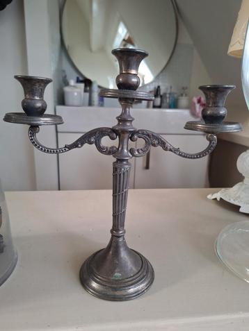 Vintage kandelaar 3 arms beschikbaar voor biedingen