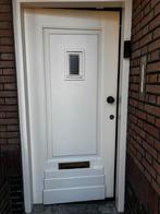 Voordeur hardhout vintage  uit jaren 30 woning, Doe-het-zelf en Verbouw, Ophalen, Gebruikt, 80 tot 100 cm, Buitendeur