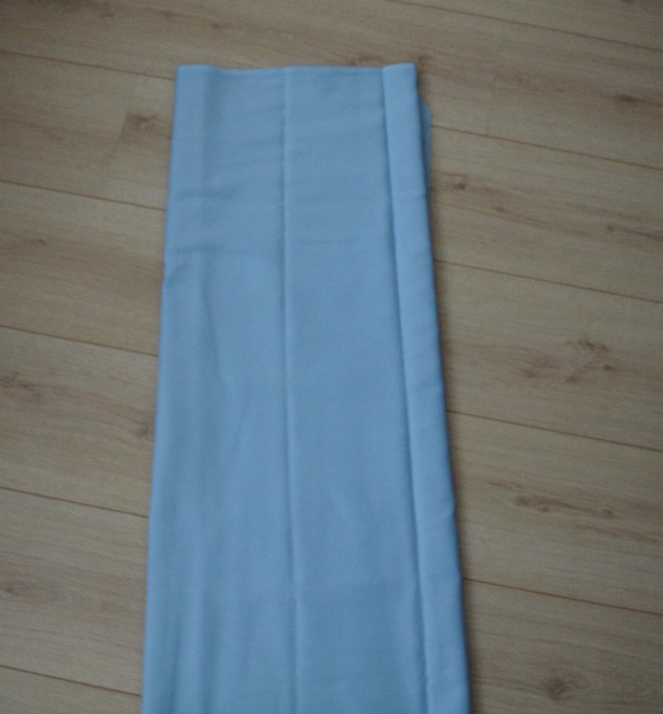 Licht blauwe lap met diagonaal relief (29/1), Blauw, 120 cm of meer, Ophalen of Verzenden, Zo goed als nieuw