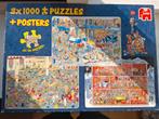 Jan van Haasteren puzzel 1000 stukjes 3 in 1, Ophalen of Verzenden, 500 t/m 1500 stukjes, Gebruikt, Legpuzzel