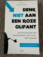 Denk niet aan een roze olifant - Sarah Gagestein, Verzenden, Zo goed als nieuw