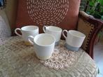 4 Brocante Pastel Stapel Bekers van Regout ** Mimosa **, Ophalen of Verzenden