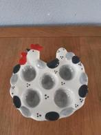 A28-22 Porseleinen eierschaal in de vorm van een kip, Overige typen, Overige stijlen, Ophalen of Verzenden, Zo goed als nieuw