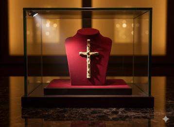 16713-1 Ontdek Onze 14K Gouden Hanger: Kruis met Corpus! beschikbaar voor biedingen