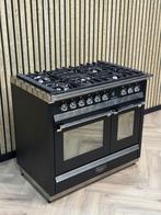 Nieuwe Solitaire Ascot Zwart 100cm Gas met Chroom afgewerkt, Warmhoudplaat, 60 cm of meer, Nieuw, Ophalen of Verzenden