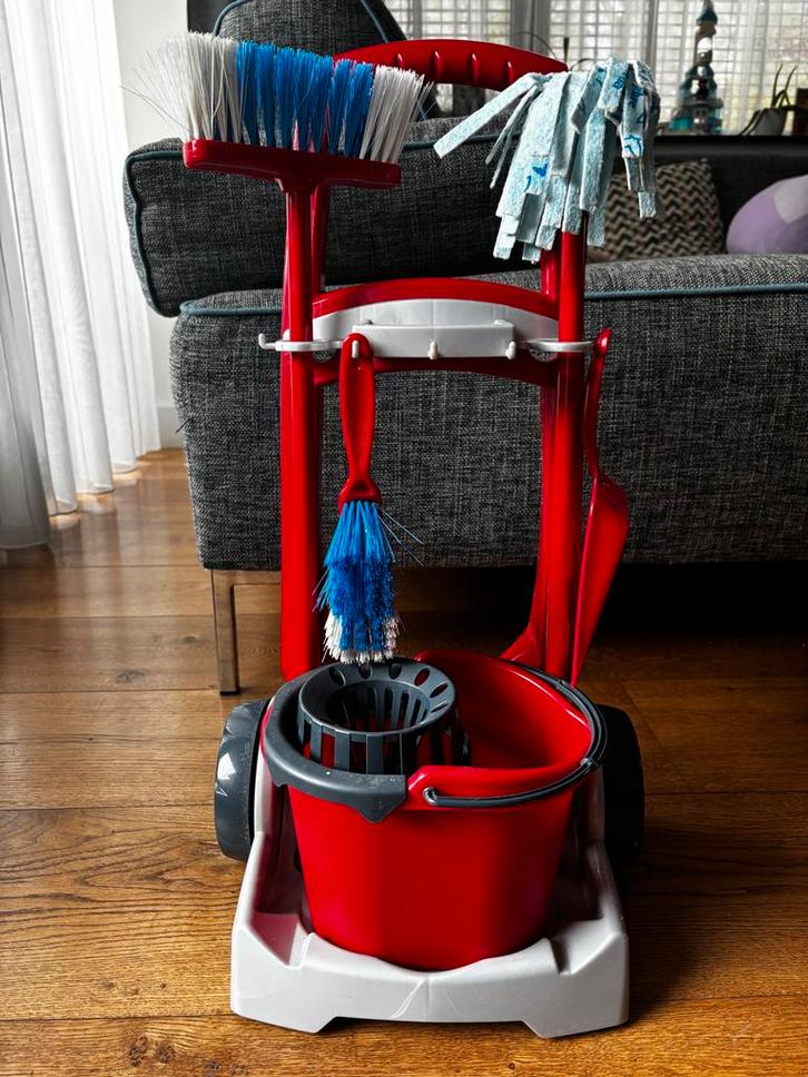Vileda Schoonmaaktrolley / Karettje, Kinderen en Baby's, Speelgoed | Overig, Gebruikt, Jongen of Meisje, Ophalen of Verzenden