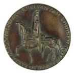 Penning Loekie Metz : Jubileum Koningin Wilhelmina, 1948, Postzegels en Munten, Penningen en Medailles, Verzenden, Brons, Nederland