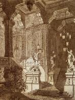 1877 - Antieke staalgravure - Klassiek interieur Parijs, Verzenden
