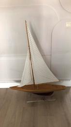 Grote zeilboot hout miniatuur, Hobby en Vrije tijd, Modelbouw | Boten en Schepen, Ophalen of Verzenden, Zo goed als nieuw, Overige merken