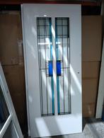 Nieuwe stompe massieve binnendeur incl glas in lood 88x211, Doe-het-zelf en Verbouw, Deuren en Horren, Ophalen, Zevenaar, Cando