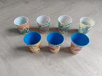 7 Plastic bekers, Ophalen of Verzenden, Gebruikt