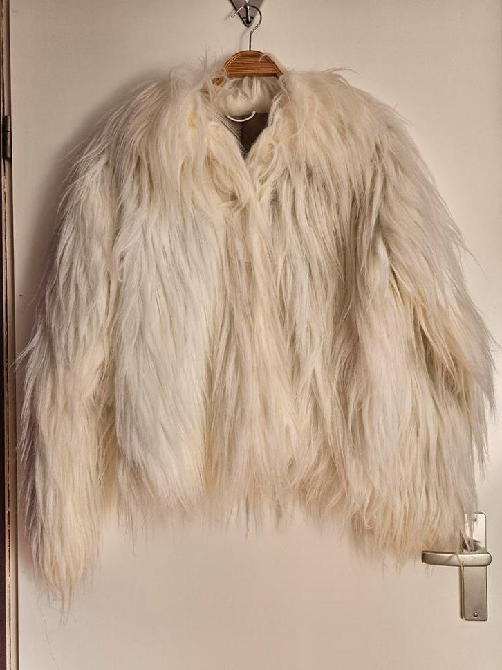 BORIS WITTE JAS ZGAN € 10,-, Kleding | Dames, Jassen | Winter, Zo goed als nieuw, Wit, Ophalen