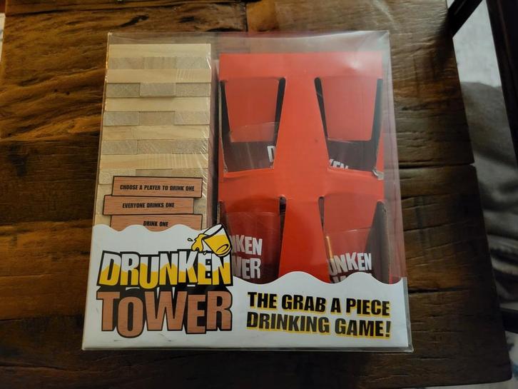 'Jenga' drinking game, nog in de seal!, Hobby en Vrije tijd, Gezelschapsspellen | Overige, Nieuw, Ophalen of Verzenden
