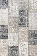 Vloerkleed Lifa Living Vintage Patch Dark Grey 230x330, Verzenden, 200 cm of meer, Oosters, Grijs