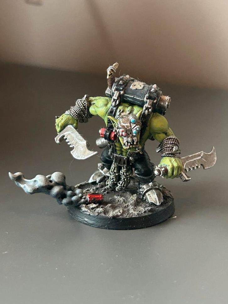 Warhammer 40k Orks - Boss Snikrot - Geverfd, Hobby en Vrije tijd, Wargaming, Gebruikt, Warhammer 40000, Figuurtje(s), Geverfd