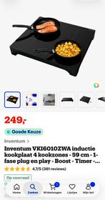 Elektrische kookplaats van het  merk IVENTUM,1jaar gebruikt!, Witgoed en Apparatuur, Kookplaten, Zo goed als nieuw, Energieklasse A of zuiniger